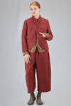 hip-lenght jacket, lean, in wool shetland - RISA NAKAMURA 