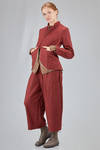 hip-lenght jacket, lean, in wool shetland - RISA NAKAMURA 