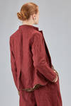 hip-lenght jacket, lean, in wool shetland - RISA NAKAMURA 
