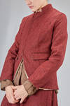 hip-lenght jacket, lean, in wool shetland - RISA NAKAMURA 