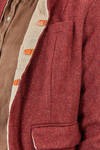 hip-lenght jacket, lean, in wool shetland - RISA NAKAMURA 
