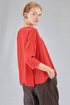 long and wide top in washed silk crêpe de chine - RISA NAKAMURA 