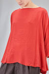 long and wide top in washed silk crêpe de chine - RISA NAKAMURA 