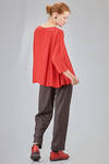 long and wide top in washed silk crêpe de chine - RISA NAKAMURA 