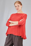 long and wide top in washed silk crêpe de chine - RISA NAKAMURA 