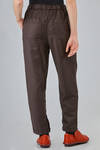 pantalone ampio in twill a mano morbida di lan - RISA NAKAMURA 