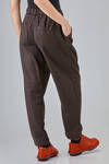 pantalone ampio in twill a mano morbida di lan - RISA NAKAMURA 