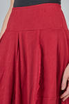 gonna longuette, linea a tulipano, in jersey fiammato di lana e nylon - RUNDHOLZ 