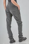 lean trousers in smooth cotton, polyester and elastan velvet - RUNDHOLZ DIP 