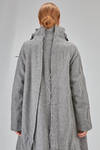 knee-lenght coat, wide, in virgin wool melange twill - RUNDHOLZ DIP 