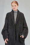 oversize cardigan in eco-friendly alpaca fur and polyester - RUNDHOLZ DIP 