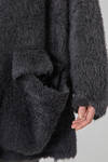 oversize cardigan in eco-friendly alpaca fur and polyester - RUNDHOLZ DIP 