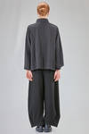 hip-lenght shirt, wide, in cotton chevron - SOH 
