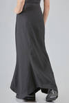 gonna lunga e asimmetrica in twill di cachemire e lino - ZIGGY CHEN 