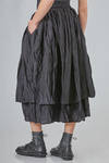 gonna longuette, ampia, in jacquard tono su tono di nylon, tencel e cotone - ALEKSANDR MANAMIS 
