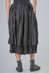 gonna longuette, ampia, in jacquard tono su tono di nylon, tencel e cotone - ALEKSANDR MANAMIS 