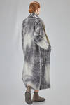 long and slim coat, in alpaca, virgin wool and polyamide - AVANT TOI 