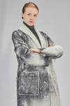 long and slim coat, in alpaca, virgin wool and polyamide - AVANT TOI 