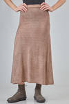 long sheath skirt in melange wool and cashmere knit - AVANT TOI 