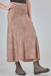 long sheath skirt in melange wool and cashmere knit - AVANT TOI 