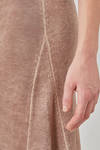 long sheath skirt in melange wool and cashmere knit - AVANT TOI 