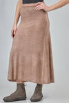 long sheath skirt in melange wool and cashmere knit - AVANT TOI 
