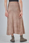 long sheath skirt in melange wool and cashmere knit - AVANT TOI 