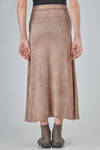 long sheath skirt in melange wool and cashmere knit - AVANT TOI 