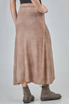 long sheath skirt in melange wool and cashmere knit - AVANT TOI 