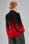 hip-lenght jacket, slim, in smooth viscose, silk and elastan velvet - AVANT TOI 