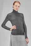 turtleneck t-shirt in cashmere, silk and polyester - AVANT TOI 