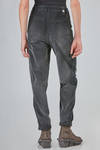 pantalone ergonomico in velluto liscio di cotone, modal e elastan con sfumatura degradé - HIGH 