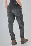 pantalone ergonomico in velluto liscio di cotone, modal e elastan con sfumatura degradé - HIGH 
