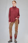 pantalone a jeans 'cinque' tasche, asciutto, in denim 'fioccato' di cotone, viscosa e elastan - HIGH 