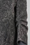 cappotto al ginocchio, in panno melange' di cotone, poliestere, acrilico, alpaca e lana vergine, foderato - HIGH 