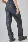 pantalone a jeans 'sei' tasche, morbido, in tela di cotone e elastan ad effetto pelle - HIGH 