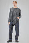 t-shirt lunga e asimmetrica in jersey di cotone - HIGH 