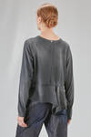 t-shirt lunga e asimmetrica in jersey di cotone - HIGH 