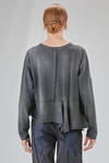 t-shirt lunga e asimmetrica in jersey di cotone - HIGH 