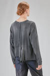 t-shirt lunga e asimmetrica in jersey di cotone - HIGH 