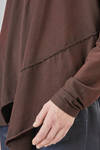 t-shirt lunga e asimmetrica in jersey di cotone - HIGH 