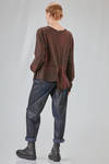 t-shirt lunga e asimmetrica in jersey di cotone - HIGH 
