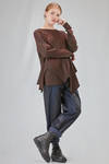 t-shirt lunga e asimmetrica in jersey di cotone - HIGH 