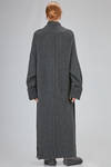 cappotto lungo e dritto in maglia stretch di lana merino, yack, poliammide e elastan - ISABEL BENENATO 
