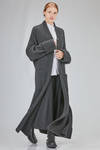 cappotto lungo e dritto in maglia stretch di lana merino, yack, poliammide e elastan - ISABEL BENENATO 