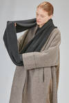 wide neck warmer in stretch merinos wool, yack, polyamide and elastan knit - ISABEL BENENATO 