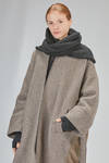 wide neck warmer in stretch merinos wool, yack, polyamide and elastan knit - ISABEL BENENATO 