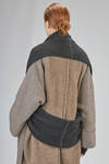 wide neck warmer in stretch merinos wool, yack, polyamide and elastan knit - ISABEL BENENATO 