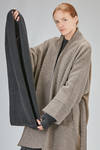 wide neck warmer in stretch merinos wool, yack, polyamide and elastan knit - ISABEL BENENATO 
