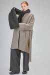 wide neck warmer in stretch merinos wool, yack, polyamide and elastan knit - ISABEL BENENATO 
